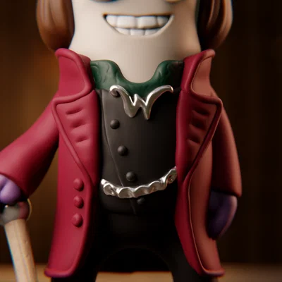 Mô hình Mini Wonka (Willy Wonka) chibi in 3D cực đáng yêu