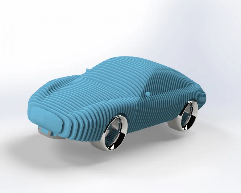 Art Porsche 996 xếp lớp (Layered Porsche 996 art) - Image 3