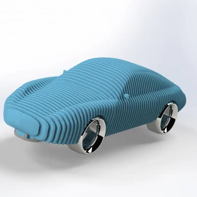 Art Porsche 996 xếp lớp (Layered Porsche 996 art)