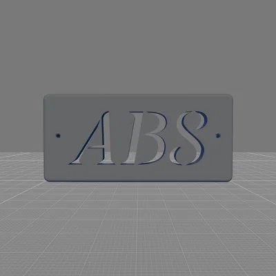 Bảng tên gắn vít in 3D đánh dấu vật liệu ABS chuyên nghiệp