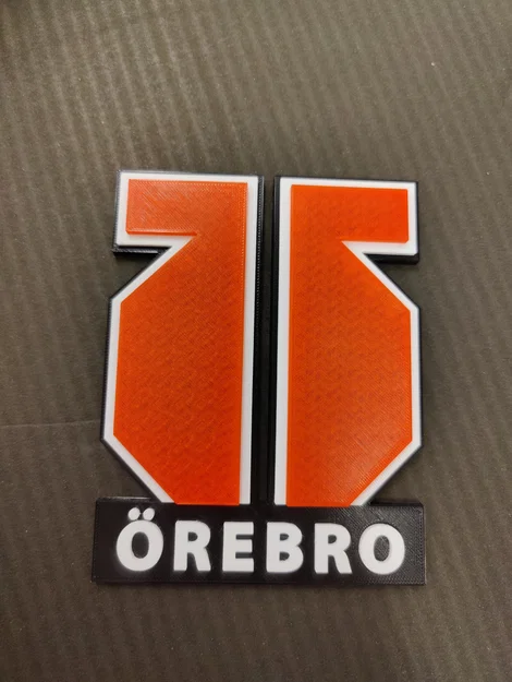 Mô hình logo Örebro HK - Logo đội khúc côn cầu in 3D ấn tượng - Image 1