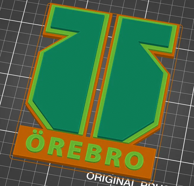 Mô hình logo Örebro HK - Logo đội khúc côn cầu in 3D ấn tượng - Image 2
