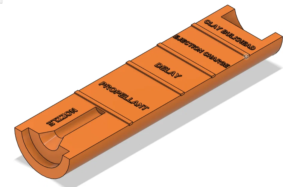 Mô hình cắt lớp động cơ tên lửa (Rocket Motor Cut Away) giáo dục - Image 1