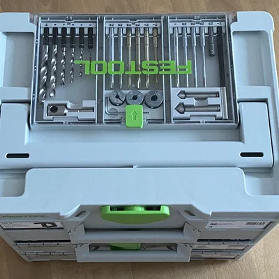 Khay in 3D đựng cử khoan cho hộp Festool Systainer Sys3