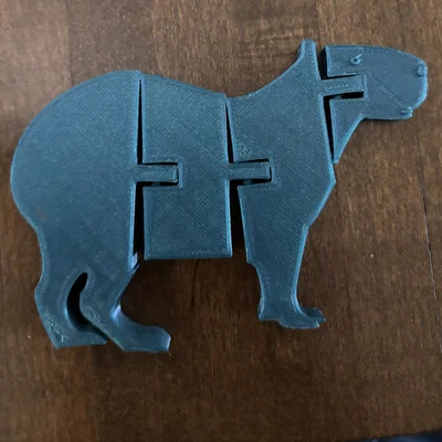Mô hình chuột lang nước Capybara cử động linh hoạt (In 3D không cần support)