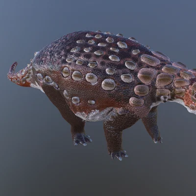 Mô hình 3D khủng long bọc giáp Panoplosaurus Mirus ấn tượng