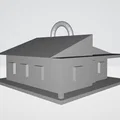 Móc khóa hình ngôi nhà (House Keychain) 3D in cá tính - Thumbnail 1