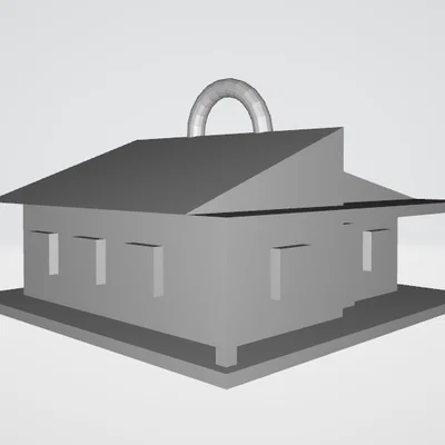 Móc khóa hình ngôi nhà (House Keychain) 3D in cá tính