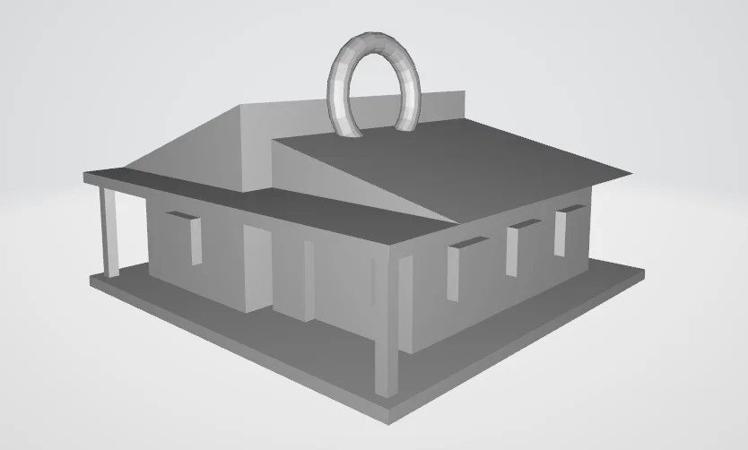 Móc khóa hình ngôi nhà (House Keychain) 3D in cá tính - Image 3