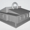 Móc khóa hình ngôi nhà (House Keychain) 3D in cá tính - Thumbnail 3