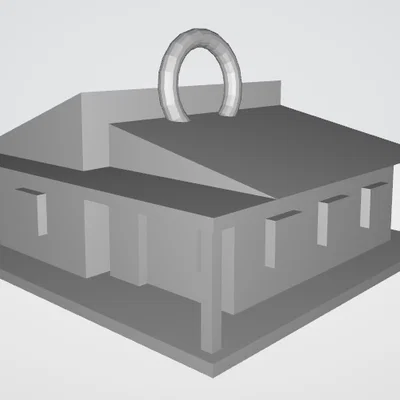 Móc khóa hình ngôi nhà (House Keychain) 3D in cá tính