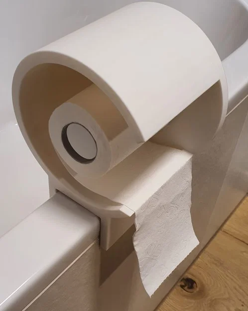 Giá treo giấy vệ sinh thông minh gắn mép bồn tắm - In 3D - Image 1