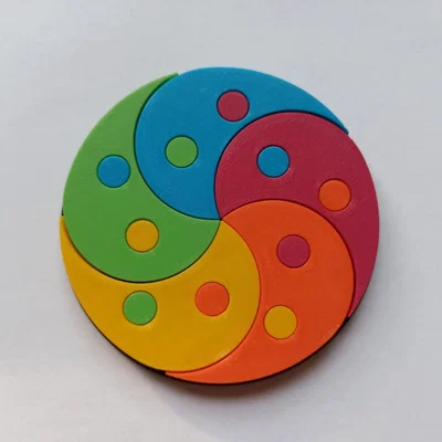 Yin Yang X5 Puzzle V2.0 – Puzzle/Ornament hoa văn Âm Dương