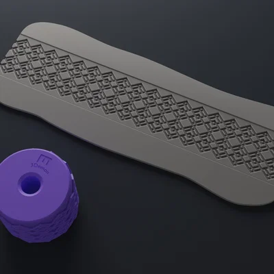 Texture Rollers Art Deco middle Vol.3 (7-9) – Bánh lăn tạo vân 3D
