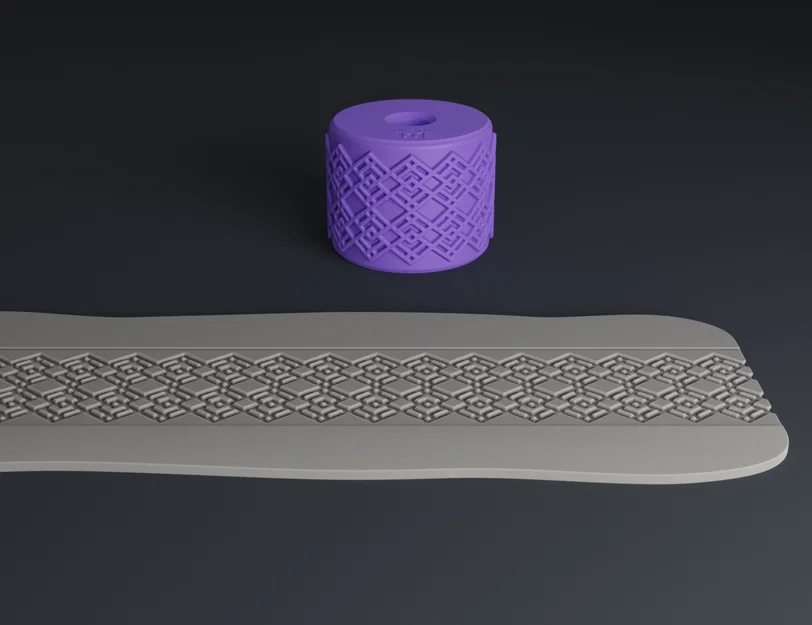 Texture Rollers Art Deco middle Vol.3 (7-9) – Bánh lăn tạo vân 3D - Image 3