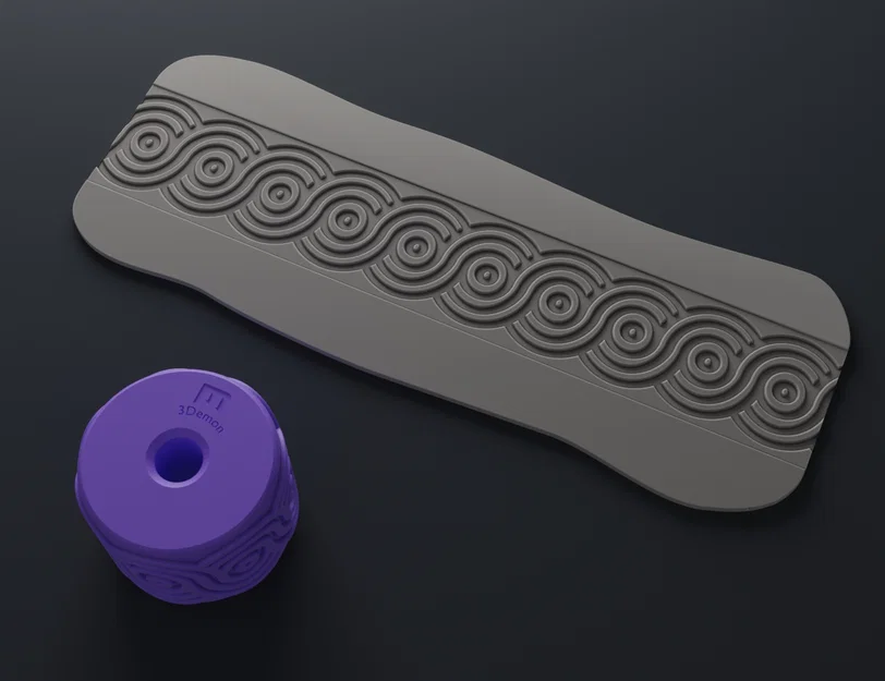 Texture Rollers Art Deco middle Vol.3 (7-9) – Bánh lăn tạo vân 3D - Image 9