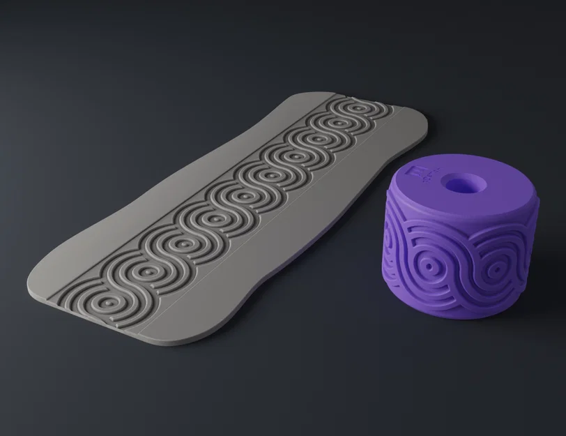 Texture Rollers Art Deco middle Vol.3 (7-9) – Bánh lăn tạo vân 3D - Image 10