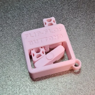 Móc khóa Fidget FlipFlop Button - Đồ chơi xả stress 3D độc đáo