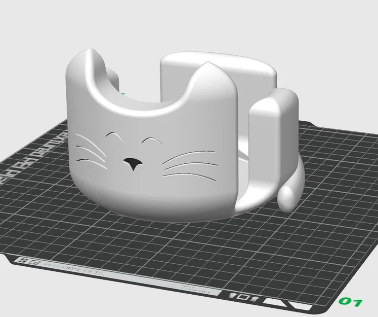 Khay đựng lót ly hình mèo (Cat Coaster Holder) - Image 4