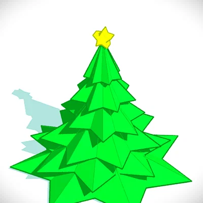 Cây Thông Noel Low Poly (CHRISTMAS TREE LOW POLY)