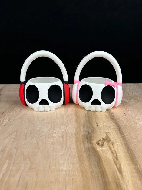 Khay đựng đồ Skull With Headset (Đầu lâu đeo tai nghe) độc đáo - Image 1