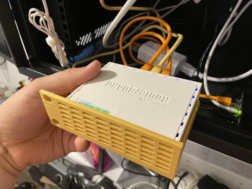 Giá đỡ Rack 19 inch cho Mikrotik Routerboard (hEX series) - Image 1
