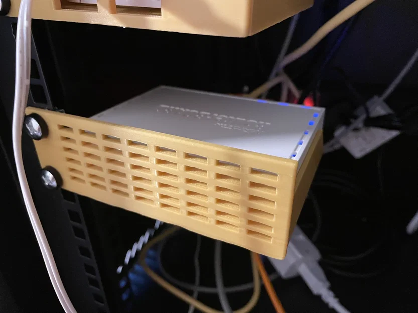 Giá đỡ Rack 19 inch cho Mikrotik Routerboard (hEX series) - Image 2