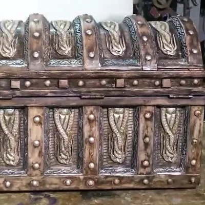 Trang trí Rương Davy Jones (Octopus STL files)