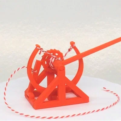 Mô hình máy bắn đá DaVinci (Catapult) in 3D độc đáo
