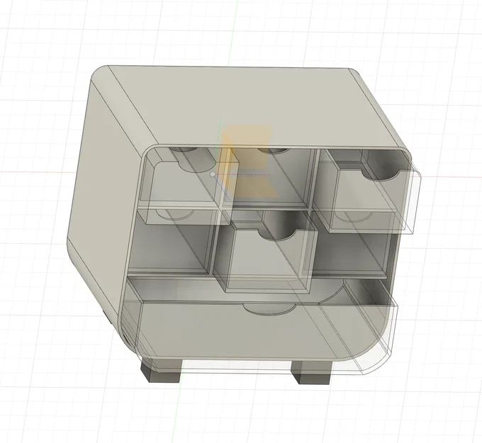 Tải mô hình in 3D ORGANIZZATORE GT289: Kệ để bàn 7 ngăn kéo tiện lợi - Image 2