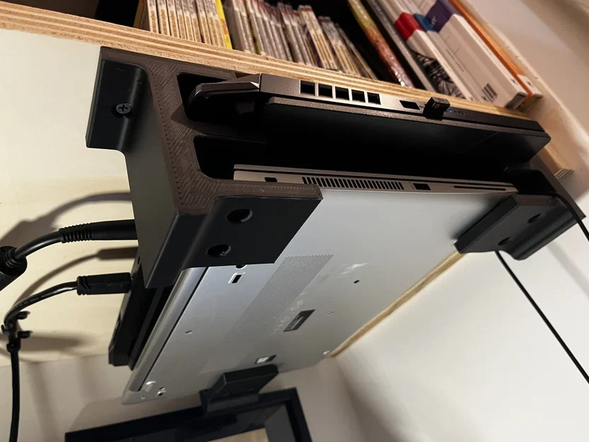 Giá treo laptop đôi gắn dưới bàn - Giải pháp gọn gàng cho văn phòng - Image 6