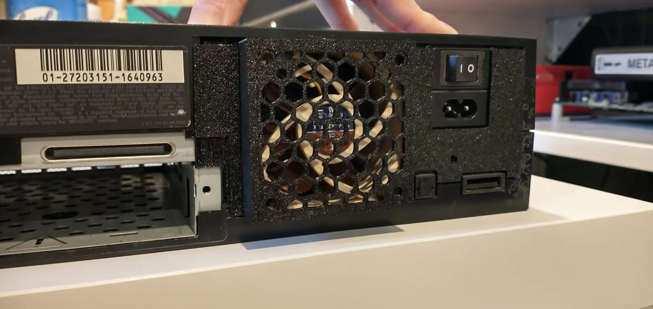 Mod quạt êm PS2 FAT: hỗ trợ quạt 50x10 đến 60x25mm (Noctua) - Image 1