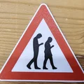 Bảng báo “Coi chừng Smombies!” (cặp) – Verkehrsschild/Traffic sign - Thumbnail 1