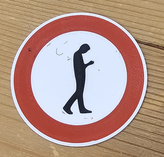 Biển báo “Không Smombies (nam)” (Verkehrszeichen) – Traffic sign No Smombies - Image 1