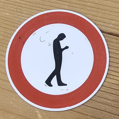 Biển báo “Không Smombies (nam)” (Verkehrszeichen) – Traffic sign No Smombies
