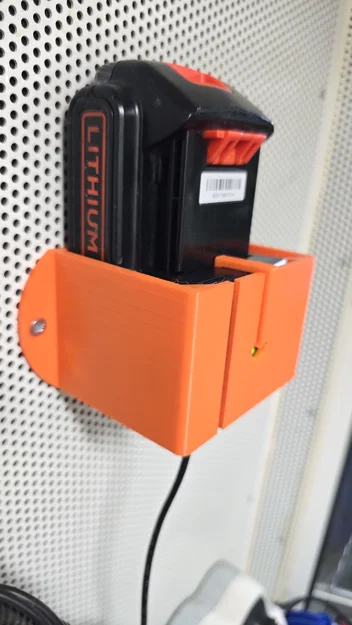 Giá treo bộ sạc pin Black & Decker gắn tường 3D in tiện lợi - Image 1