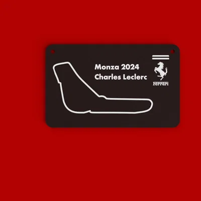 Bảng treo tường kỷ niệm chiến thắng Ferrari Monza 2024 F1