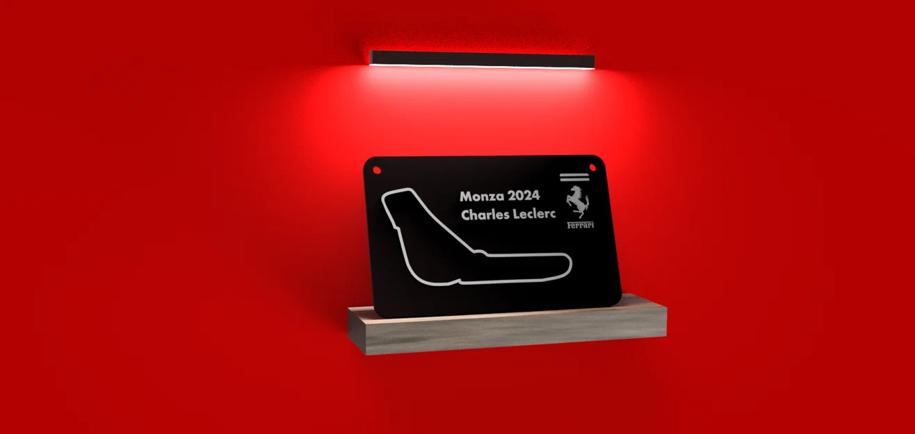 Bảng treo tường kỷ niệm chiến thắng Ferrari Monza 2024 F1 - Image 2