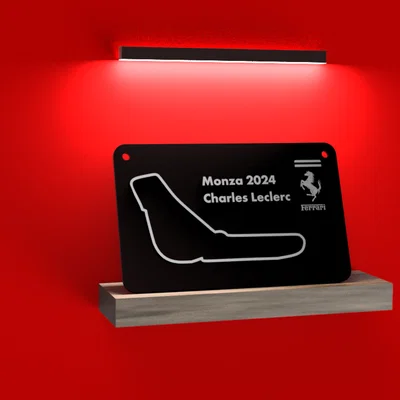 Bảng treo tường kỷ niệm chiến thắng Ferrari Monza 2024 F1