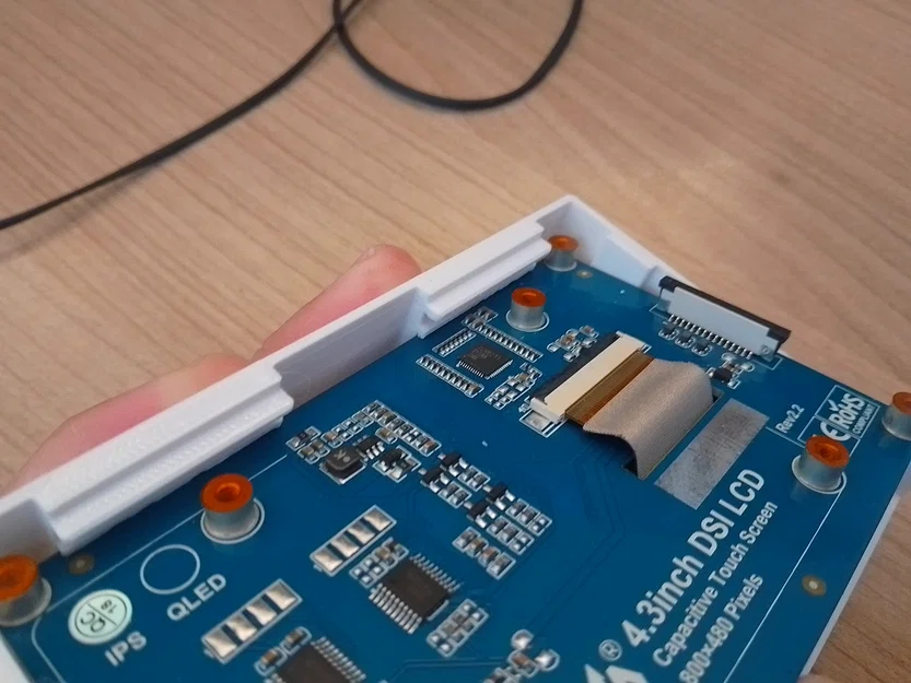 Case gắn tường cho màn Waveshare 4.3" IPS DSI (Raspberry Pi) - Image 5