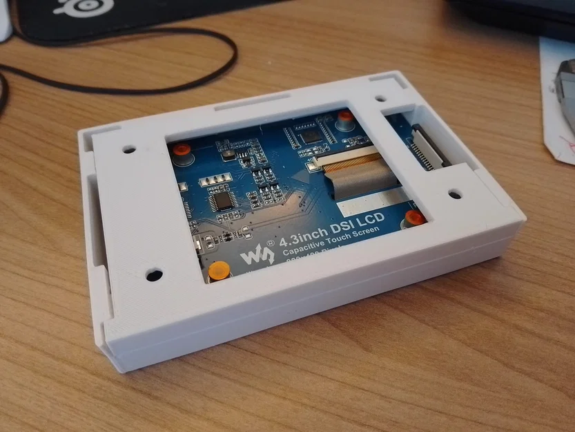Case gắn tường cho màn Waveshare 4.3" IPS DSI (Raspberry Pi) - Image 9