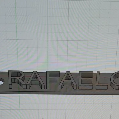 Mẫu in 3D bảng tên Rafaelo cá nhân hóa đẹp mắt