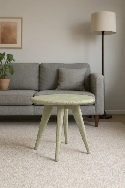 Mô hình bàn tròn mini (Mini Table) trang trí 3D tinh tế - Image 1