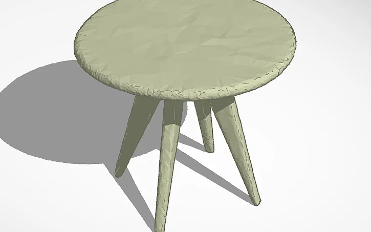 Mô hình bàn tròn mini (Mini Table) trang trí 3D tinh tế - Image 2