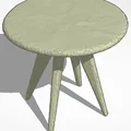 Mô hình bàn tròn mini (Mini Table) trang trí 3D tinh tế - Thumbnail 2