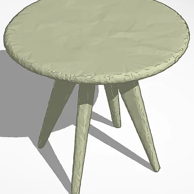 Mô hình bàn tròn mini (Mini Table) trang trí 3D tinh tế
