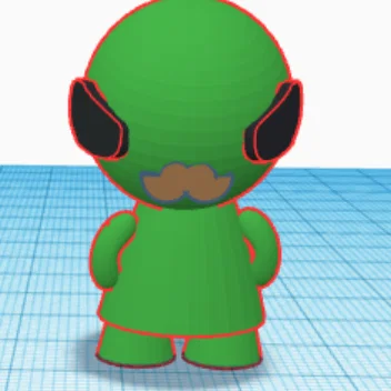 Mô hình Alien trang trí dễ thương in 3D