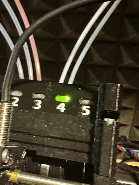 Nắp che cải tiến MMU3 R4 với đèn LED và hiển thị số cho máy in Prusa - Image 4