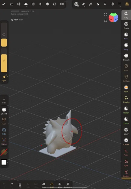 Mẫu in 3D nắp đậy mực xăm hình Pokémon Gengar độc đáo - Image 1
