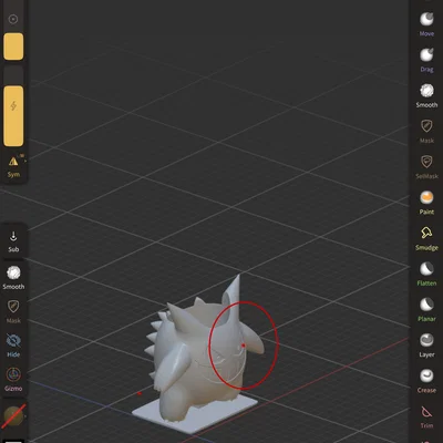 Mẫu in 3D nắp đậy mực xăm hình Pokémon Gengar độc đáo